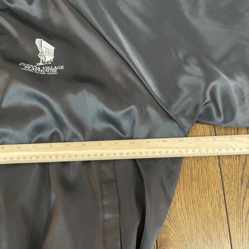 Vintage Black Bomber Jacket Men’s XL Historic Cocoa Village Playhouse Florida - Picture 6 of 14