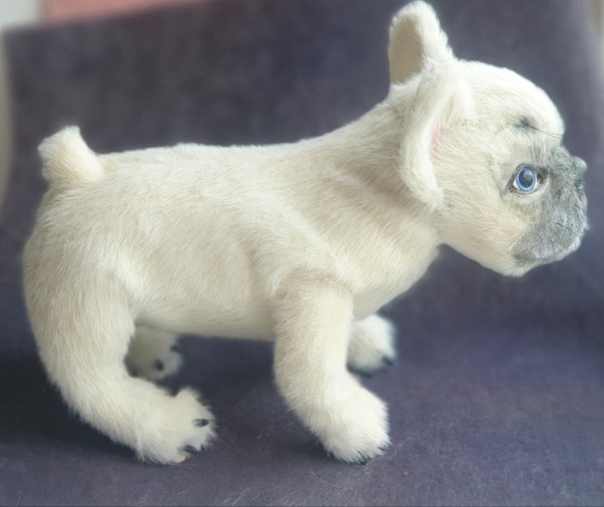 French Bulldog Puppy baby Bulldog Replica 3D Realistic toy dog art