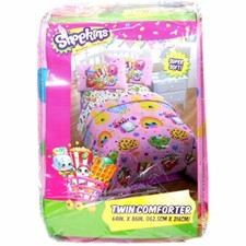 Edredón reversible doble SHOPKINS niños niñas 64" X 86" nuevo