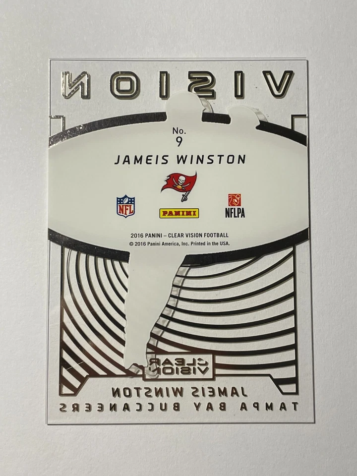 2016 Panini Clear Vision Jameis Winston #9 /29 Acetate - Image 2 of 2