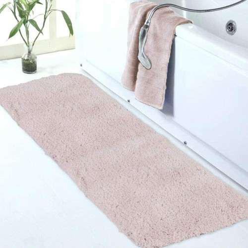 Large Bathroom Rug (24 x 60, Aqua) - Extra Soft Absorbent Shaggy Bath Mat - Picture 3 of 67
