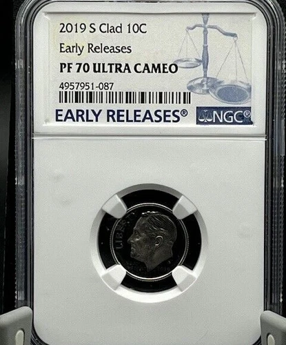 2019-S Roosevelt Dime - Clad 10C NGC PF 70 - Ultra Cameo - Early Releases