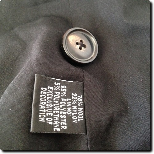 Ellen Tracy Black Wool Blazer with Layered Detailing Jacket 6 - Picture 3 of 7