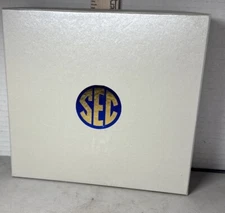 NCAA South Eastern Conference travel correspondence in leather portfolio 