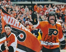 Signed  8x10 OREST KINDRACHUK Philadelphia Flyers Autographed  Photo - COA