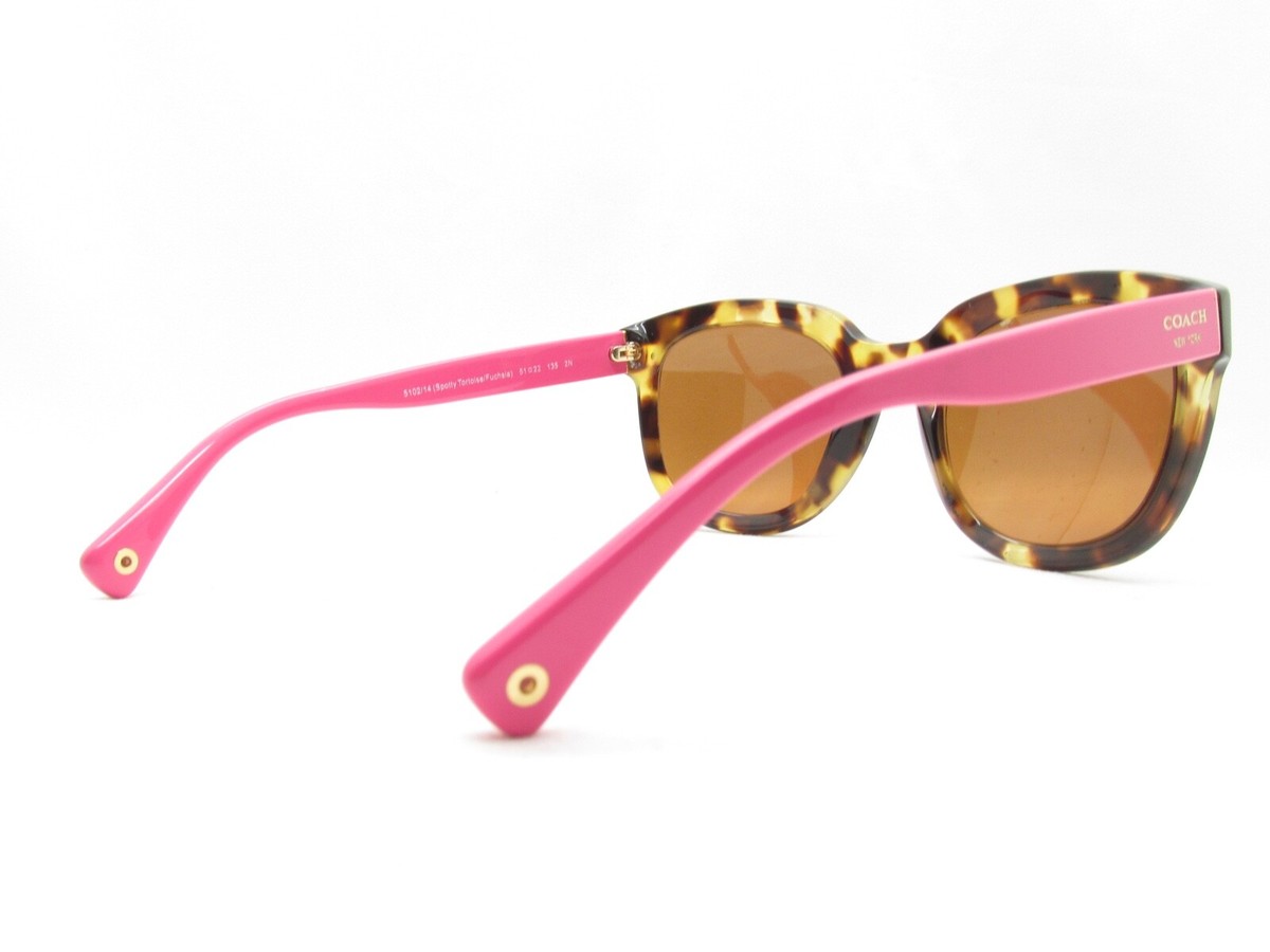 COACH CASEY HC8047 SPOTTY TORTOISE FUCHIA EYEGLASSES FRAMES
