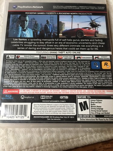 Grand Theft Auto Games -- Playstation 3 -- FAST SHIPPING!! - Picture 6 of 6