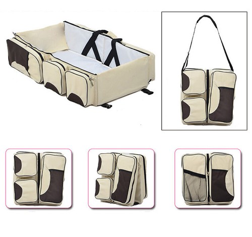 Baby 3 in 1 Portable Bassinet Cot Mummy Travel Bag Diaper Bag and Change Station - Picture 15 of 22