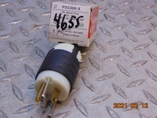 *LOT OF 5* PASS & SEYMOUR PS5366-X STRAIGHT BLADE PLUG 20A 125V