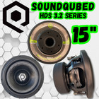 SoundQubed Hds3.2 Series 2400W Car Audio Subwoofer 15 Inch Dual 2 ohm