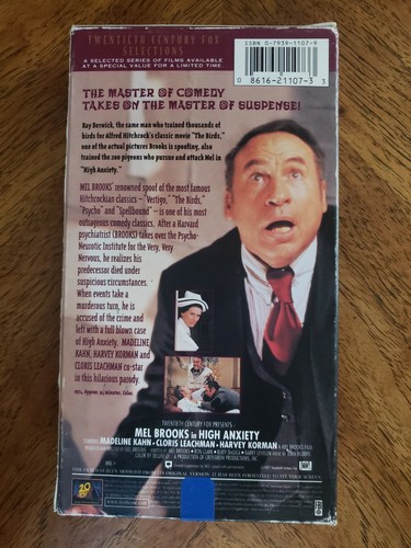 High Anxiety (VHS, 1997) - Picture 2 of 3
