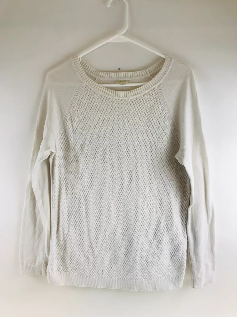 Sonoma Sweater Women s Size Medium White Long Sleeve Pullover