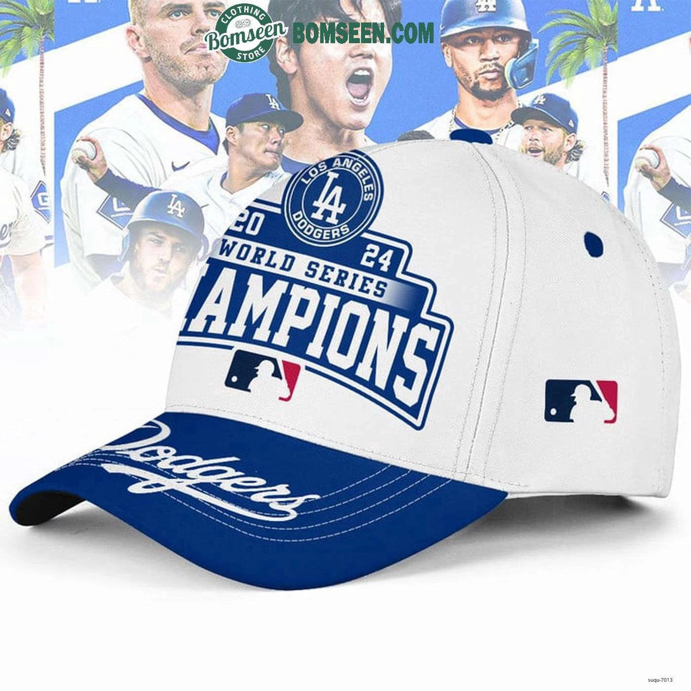 LA Dodgers 2024 Champions World Series Cap, Christmas Gift For Baseball Lover