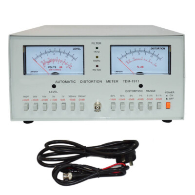 New TDM-1911 Automatic Audio Signal Distortion Analyzer Meter Voltmeter Tester