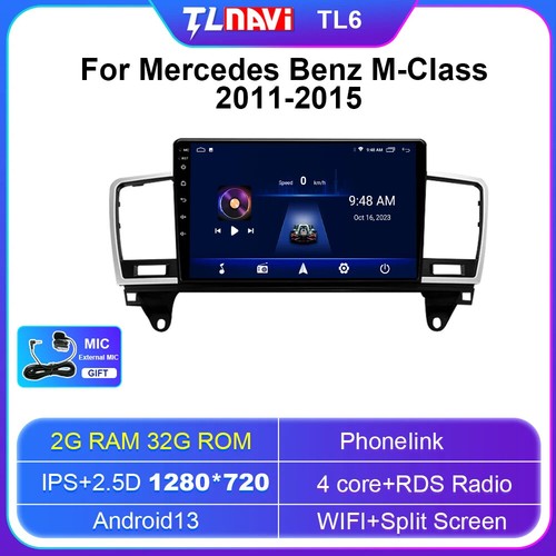 For Mercedes Benz M-Class M Class W166 ML Android 13 Car Stereo Radio GPS Navi - Picture 25 of 32