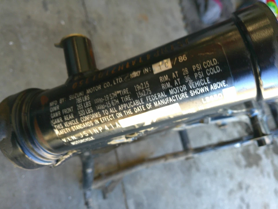 1987-2015 Suzuki savage 650 LS650 frame chassis - Image 3 of 4