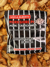 Uncle Alberts Pork Scratchings 35g x 12 Traditional FREE DELIVERY