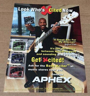 APHEX PEDALS - NATHAN EAST  - 2003 Print Advertisement