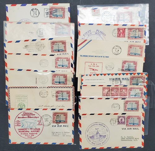 Set of 70+ US Airmail Covers, 1929-33 VF, Air Races, Cams, Dedications, + More! - Picture 7 of 7