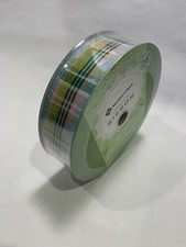 Member's Mark Premium Wired Ribbon 1.5 50 Yds Multicolor Stripe