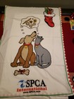  SPCA INTERNATIONAL Dog Cat Christmas Stocking Fleece  Lap Throw Blanket 34x49"