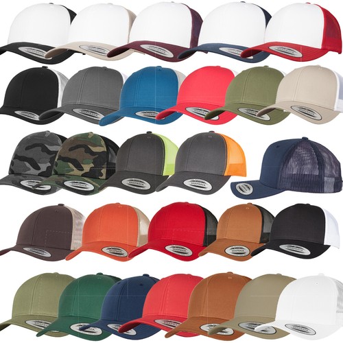 Yupoong Flexfit Retro Trucker Classic Snapback Caps 43 Farben taglia unica Kappe_voghion.com