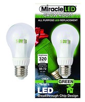 Miracle Led 605063 5-watt A19 Un-edison Specialty Light, Green, Omnidirectional, on sale Miracle Led 605063 5-watt A19 Un-edison Specialty Light, Green, Omnidirectional, on sale