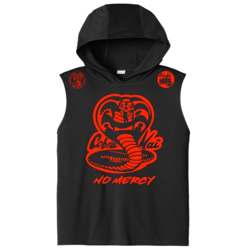 Ärmelloser Pullover PosiCharge Competitor Muscle Hoodie Cobra Kai No Mercy Neu - Bild 9 von 15