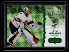 2023-24 Upper Deck Ice Green Parallel Leevi Merilainen. Rookie #133