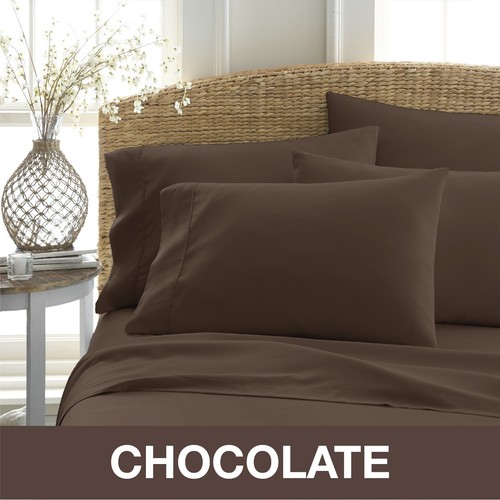 Superior Quality Ultra Soft 6 PC Bed Sheet Set - Kaycie Gray Basics - Picture 9 of 18