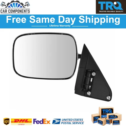 New Mirror Manual Chrome Pedestal Style LH Left Driver Side For Chevy GMC
