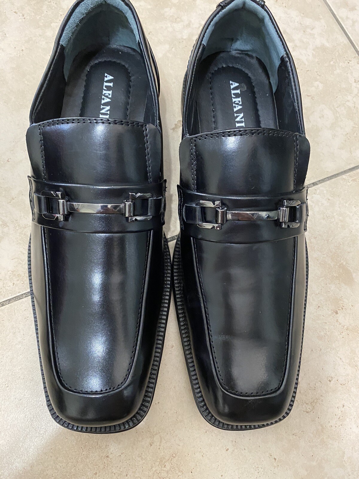 ALFANI Mens Dress Shoes ACE Black 