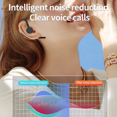 Bluetooth Headset Wireless Earbuds Earphones Headphones Music Sports Earpiece - Picture 3 of 13