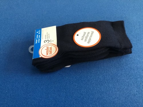 Boy's crew socks (Athletic Works) available in various sizes and colors, 3 pair - Picture 11 of 30