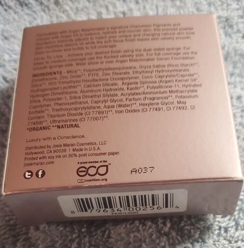 Base en polvo Josie Maran Argan Matchmaker (ligera/media) - Imagen 2 de 2