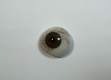 Antique German hand-blown human prosthetic glass eye.  Bloodshot eye.