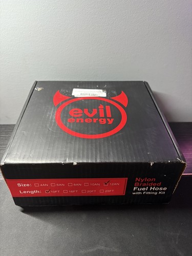 EVIL ENERGY 6/8/10AN PTFE Fuel Line Kit E85 Nylon Braided Fuel Hose 20ft Black Evilenergy 1684915293 - View #5