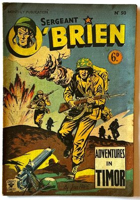 SERGEANT O'BRIEN - Comic Book #50. L Miller Comics February 1952 No.50. FN+ 6.5