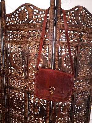 The Bridge Echtes Leder Damentasche Schultertasche Umhängetasche Braun Tasche