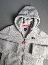 Patagonia Jacket Girls 2XL XXL 16-18 White Los Gatos Full Zip Hoodie