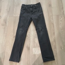 Old Navy Slim Distressed Stretch Dark Wash Black Denim Women's Jeans