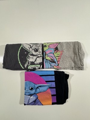 Star Wars Shirt Lot of 3 Men Large Grogu Baby Yoda Logo Graphic Tees