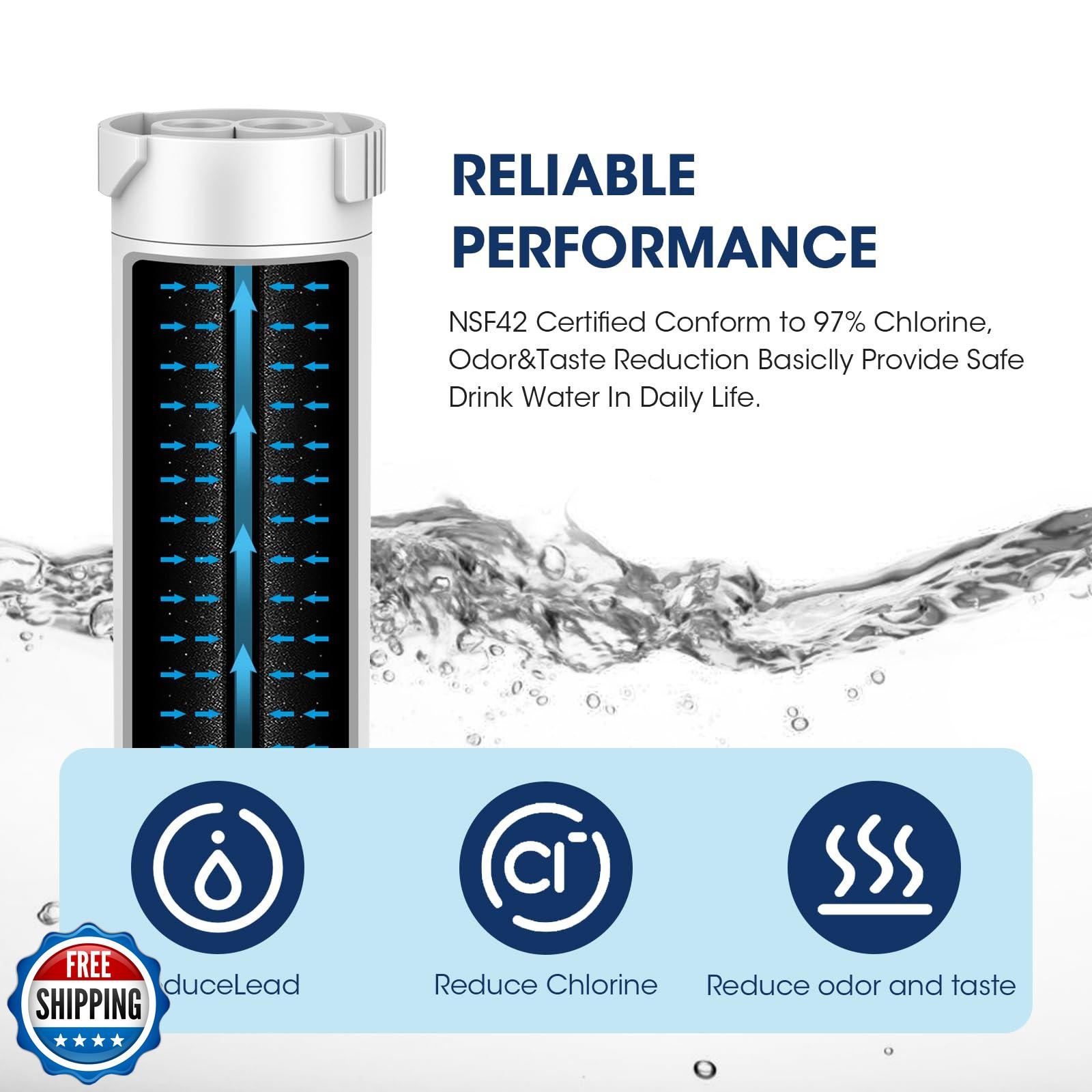 MARRIOTTO MR9-N Water Filter 3-Pack for GE XWFE XWF AquaOptima Evolve CHIP