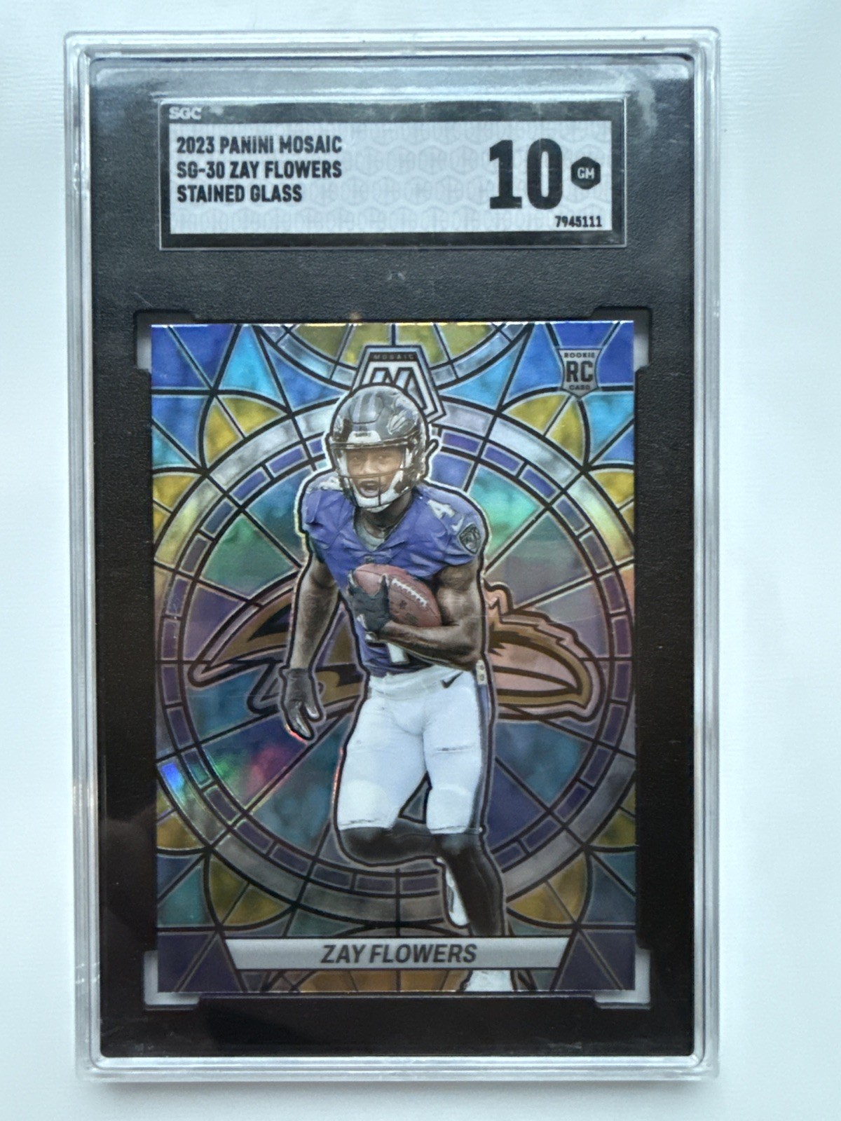 2023 Panini Mosaic - Stained Glass Zay Flowers #SG-30 (RC)