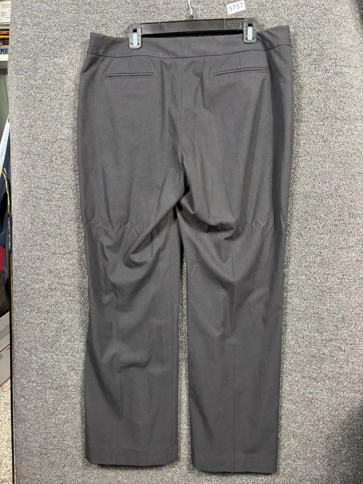 Tahari Dress Pants Womens Size 14 Black High-Rise Trouser Pockets Casual Office - Image 2 of 4