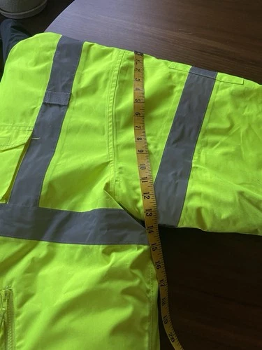 RADWEAR 4X Sz Hi Vis Reflective Safety Bomber Jacket Quilted Liner Construction image 9
