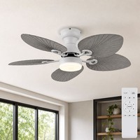 Ventilator Deckenventilator Deckenlampe 6-Stufen Led Cct Dimmbar Vor-RüCklauf