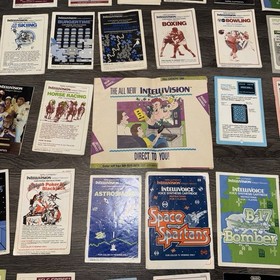 Vtg Intellivision booklets & cases 1988 Catalog Huge Bundle Lot Of Booklets