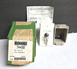 DA-LITE SCREEN COMPANY 74490 KEY OPERATED SWITCH FOR ALL ELECTRIC SCREENS - NIB