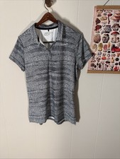 Nike Golf Dri Fit Golf Polo Standard Fit, Black  White Patterned, Men  s Size L